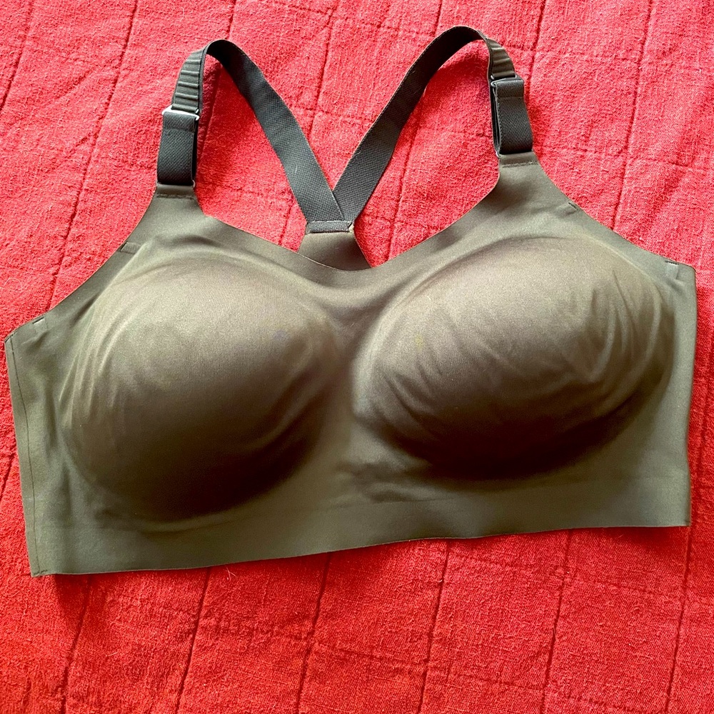 All in Motion Olive Sports Bra, XXL.